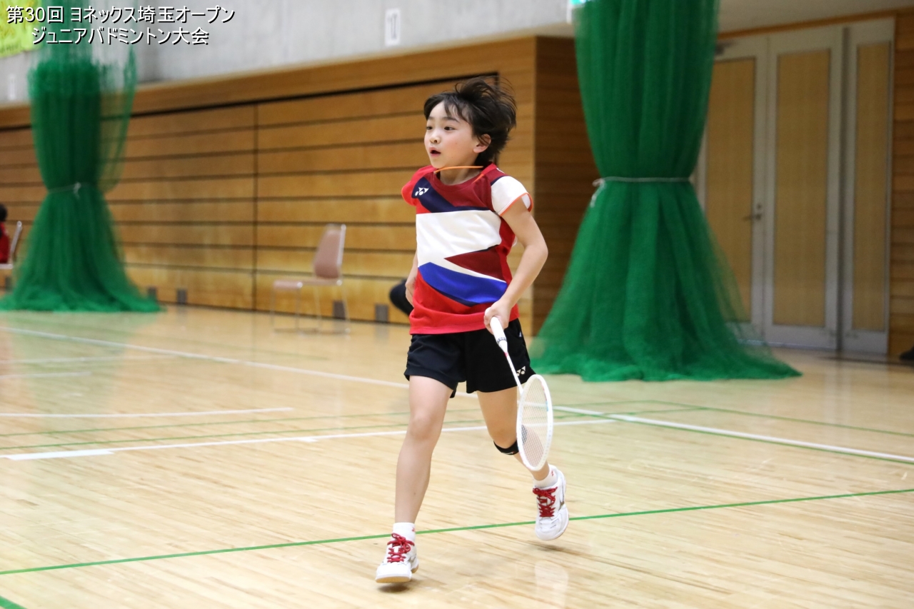 第30回 ヨネックス埼玉オープンジュニアバドミントン大会 決勝戦プレー写真