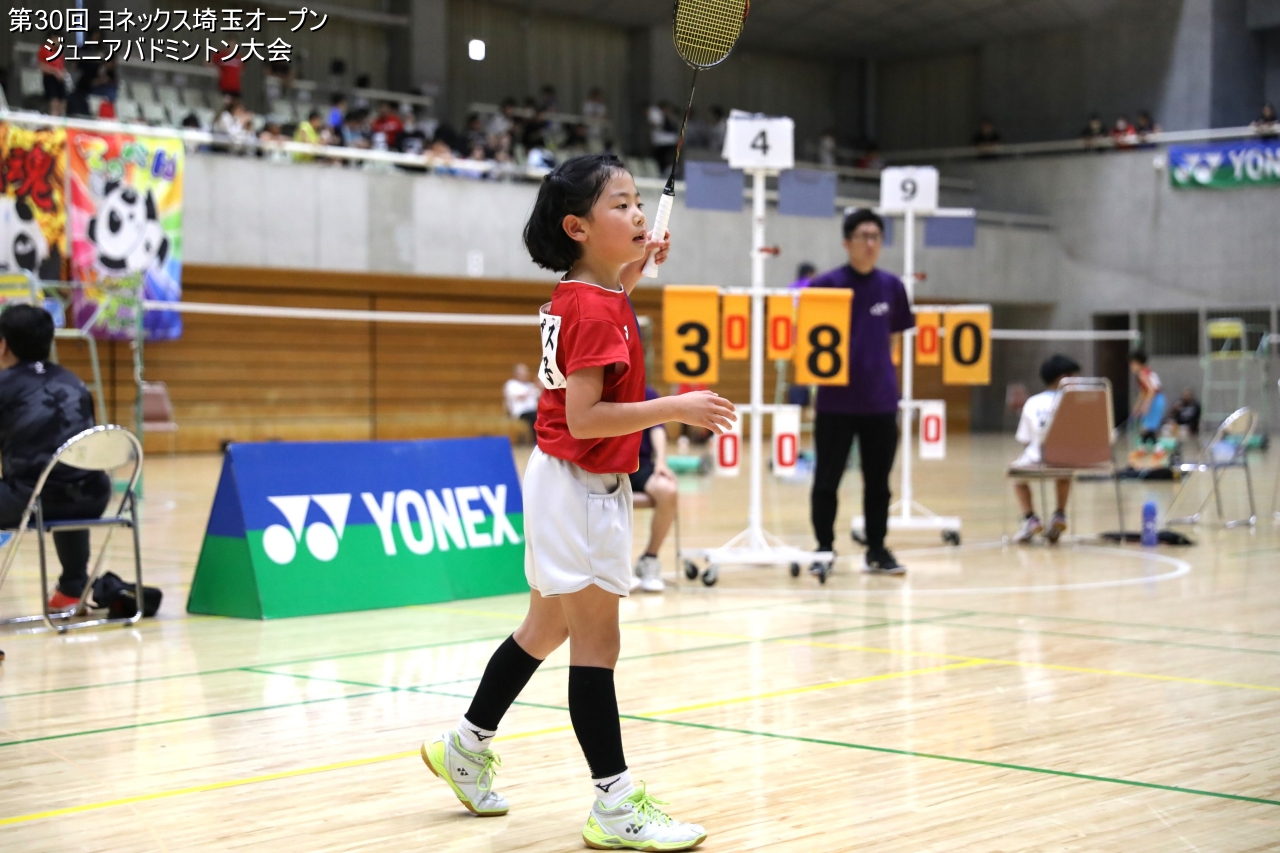 第30回 ヨネックス埼玉オープンジュニアバドミントン大会 決勝戦プレー写真