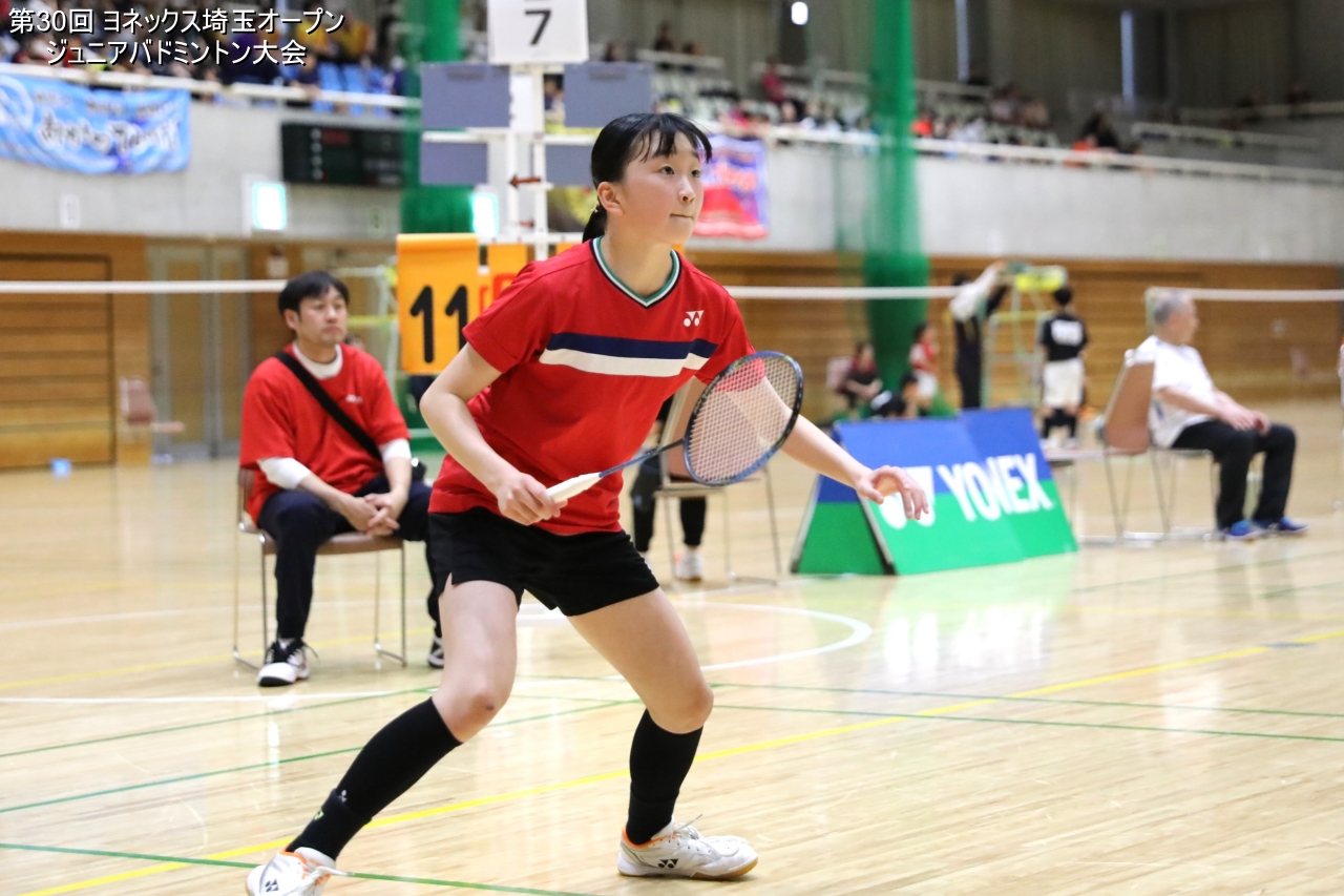 第30回 ヨネックス埼玉オープンジュニアバドミントン大会 決勝戦プレー写真