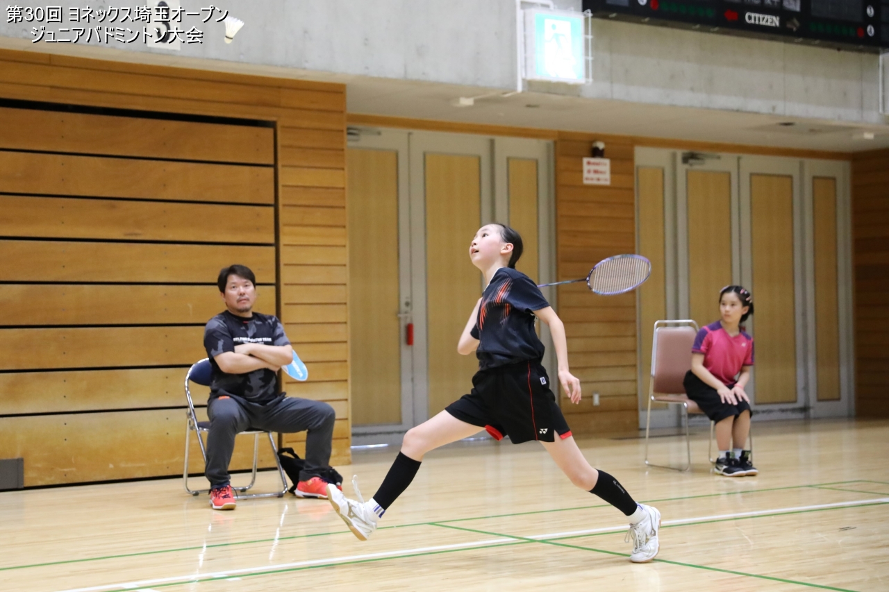 第30回 ヨネックス埼玉オープンジュニアバドミントン大会 決勝戦プレー写真