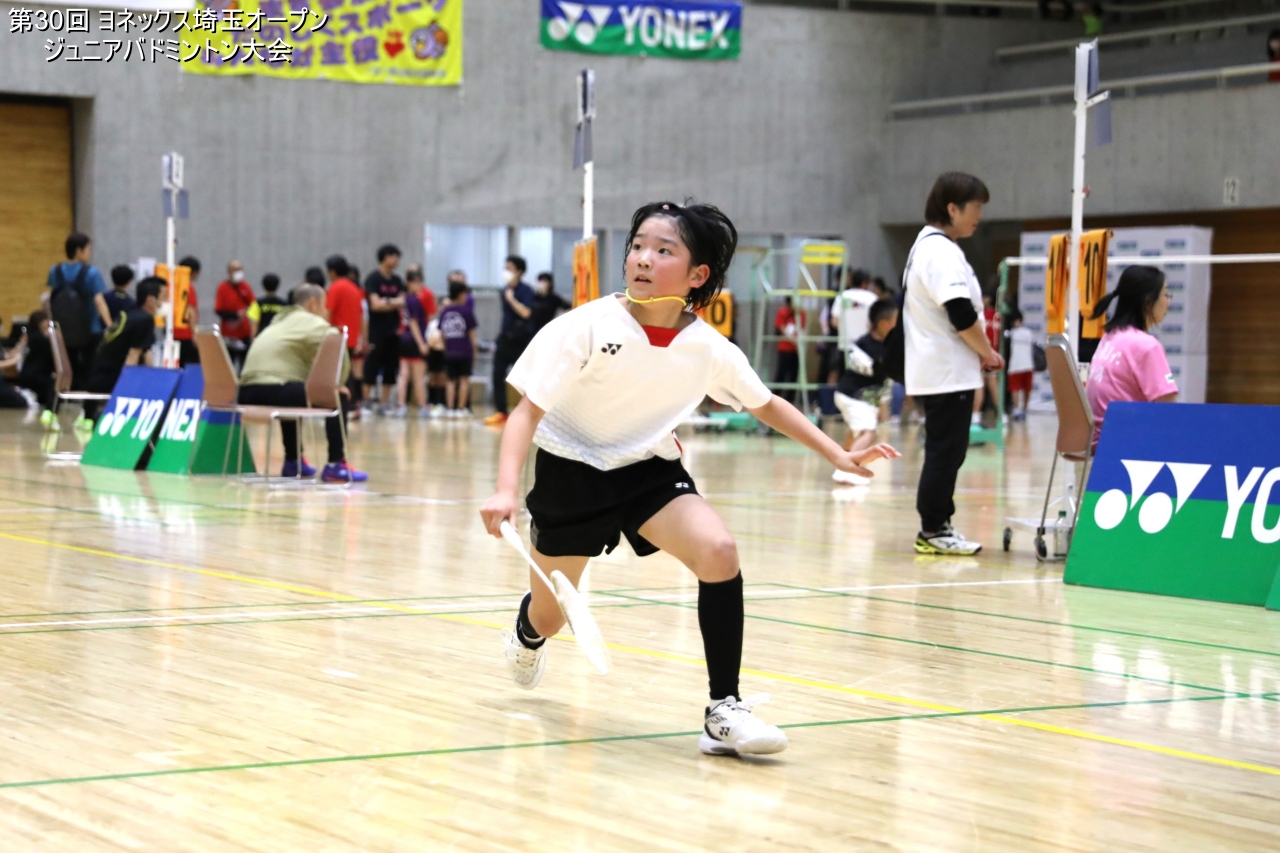 第30回 ヨネックス埼玉オープンジュニアバドミントン大会 決勝戦プレー写真